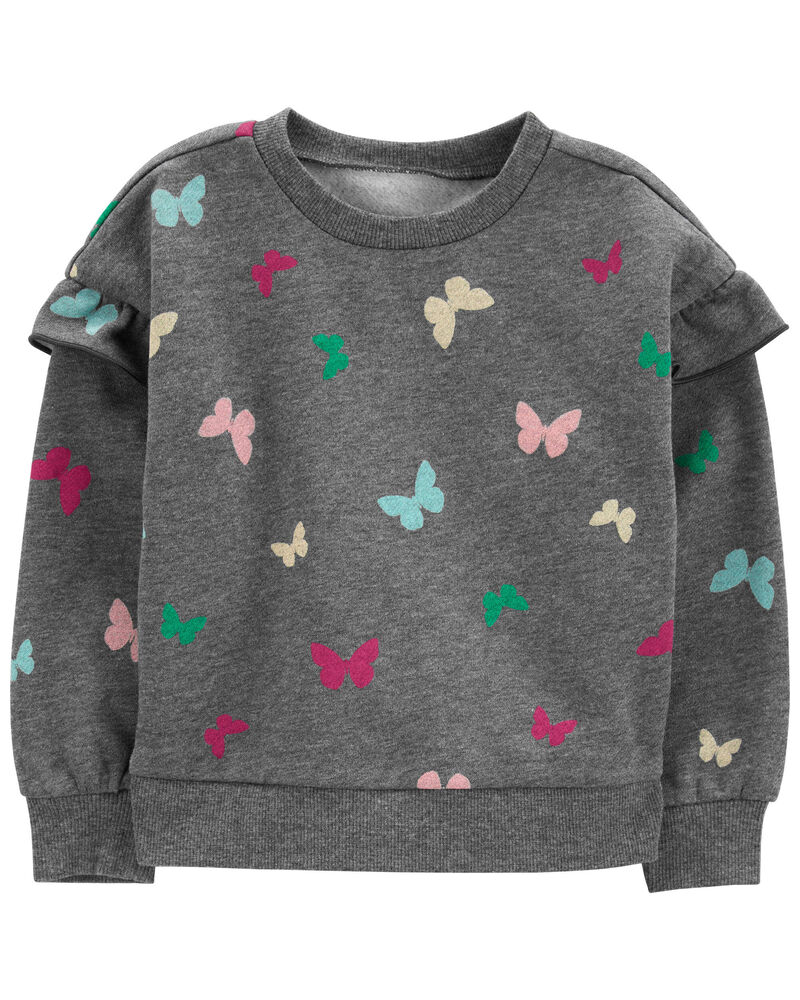 Toddler Butterfly Fleece Sweatshirt, image 1 of 3 slides