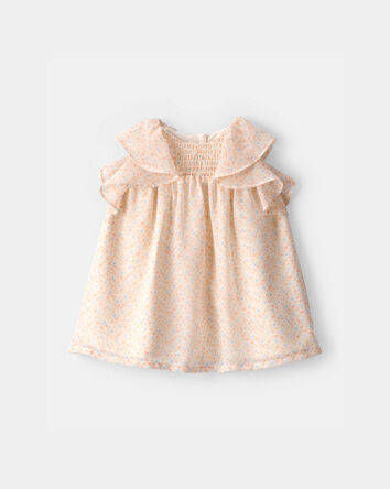 Baby Girl Floral Flowy Dress - Pink, 