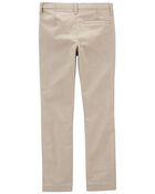 Boys Husky Fit Stretch Chino Pants - Khaki, image 2 of 5 slides