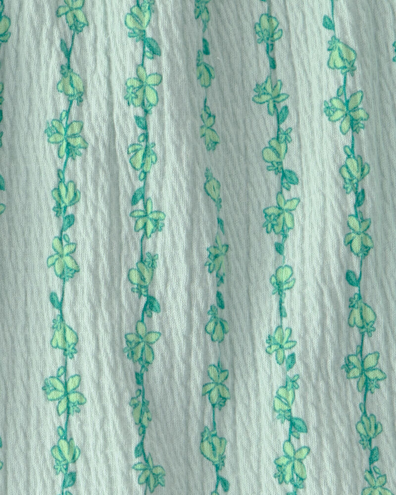 Baby Girl 2-Piece Vine Short-Sleeve Top & Skirt Set - Green, image 3 of 4 slides