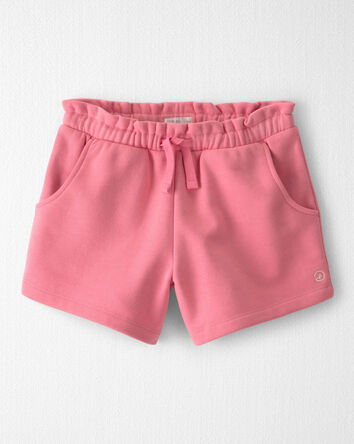 Girls French Terry Shorts Made with Organic Cotton, 