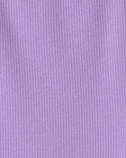 Girls Rib Bike Shorts - Purple, image 3 of 4 slides