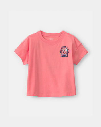 Toddler Boy Shark Graphic Tee - Coral, 