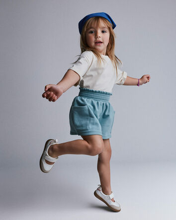 Toddler Rolled Cuff Tee - Cream, 