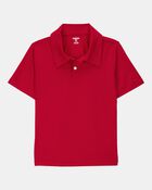 Kid 3-Pack Active Uniform Polo Shirts in Moisture Wicking BeCool&trade; Fabric - Red, image 2 of 3 slides
