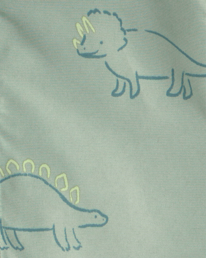 Baby Boy Dinosaur Raincoat - Green, image 3 of 3 slides