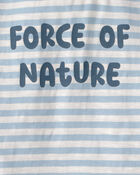 Toddler Organic Cotton 'Force of Nature' Tee in Stripes, image 3 of 4 slides