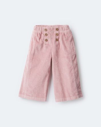 Toddler Girl Urban Wide Leg Corduroy Pant - Light Pink, 