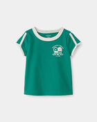 Baby Girl 'Laughter & Smiles' Top - Green, image 1 of 4 slides