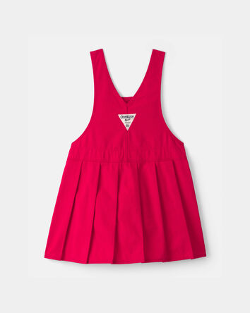 Toddler Girl Pleated Skirtall - Red, 