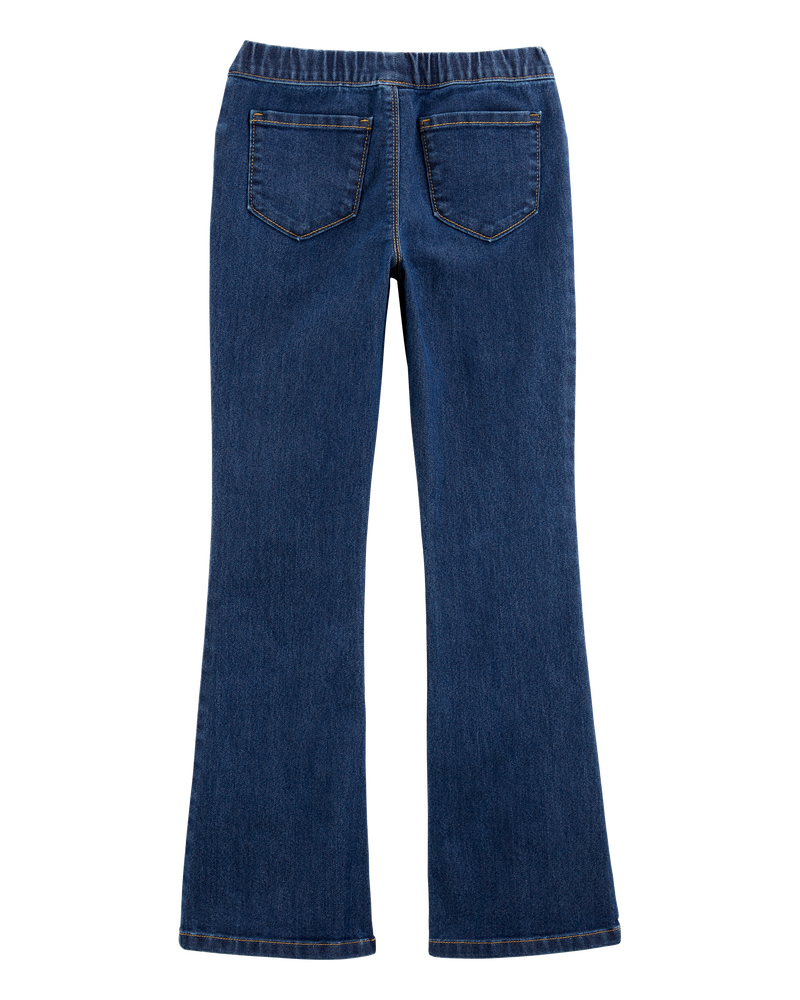 Kid Flare Pull-On Denim Jeans, image 2 of 5 slides