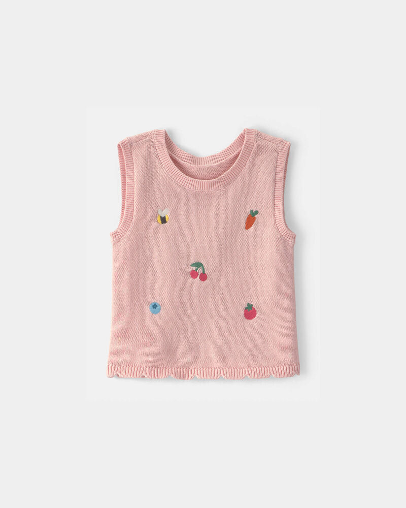 Baby Girl Summer Icon Tank Top - Pink, image 1 of 3 slides