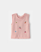 Baby Girl Summer Icon Tank Top - Pink, image 1 of 3 slides