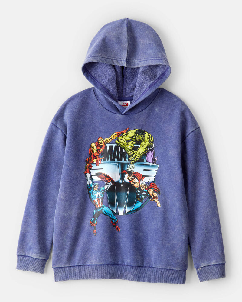Boys &copy;Marvel Long-Sleeve Hoodie - Blue, image 1 of 4 slides