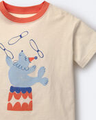 Toddler Juggling Relaxed Graphic Tee - Cream, image 4 of 6 slides