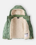 Boys Minecraft&reg; Hooded Heavyweight Winter Jacket - Green, image 2 of 3 slides