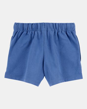 Girls Pull-On French Terry Shorts - Blue, 
