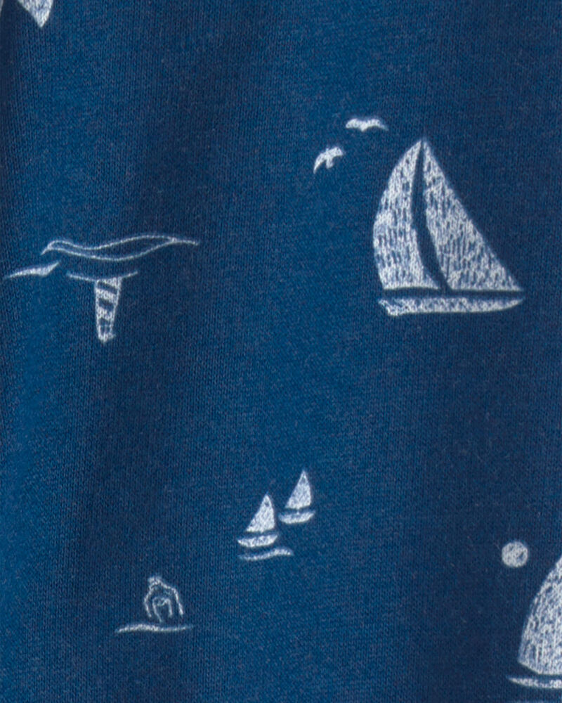 Baby Boy 2-Piece 'Daddy's First Mate' Boat Bodysuit & Pant Set - Blue, image 3 of 5 slides
