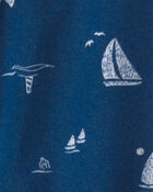 Baby Boy 2-Piece 'Daddy's First Mate' Boat Bodysuit & Pant Set - Blue, image 3 of 5 slides
