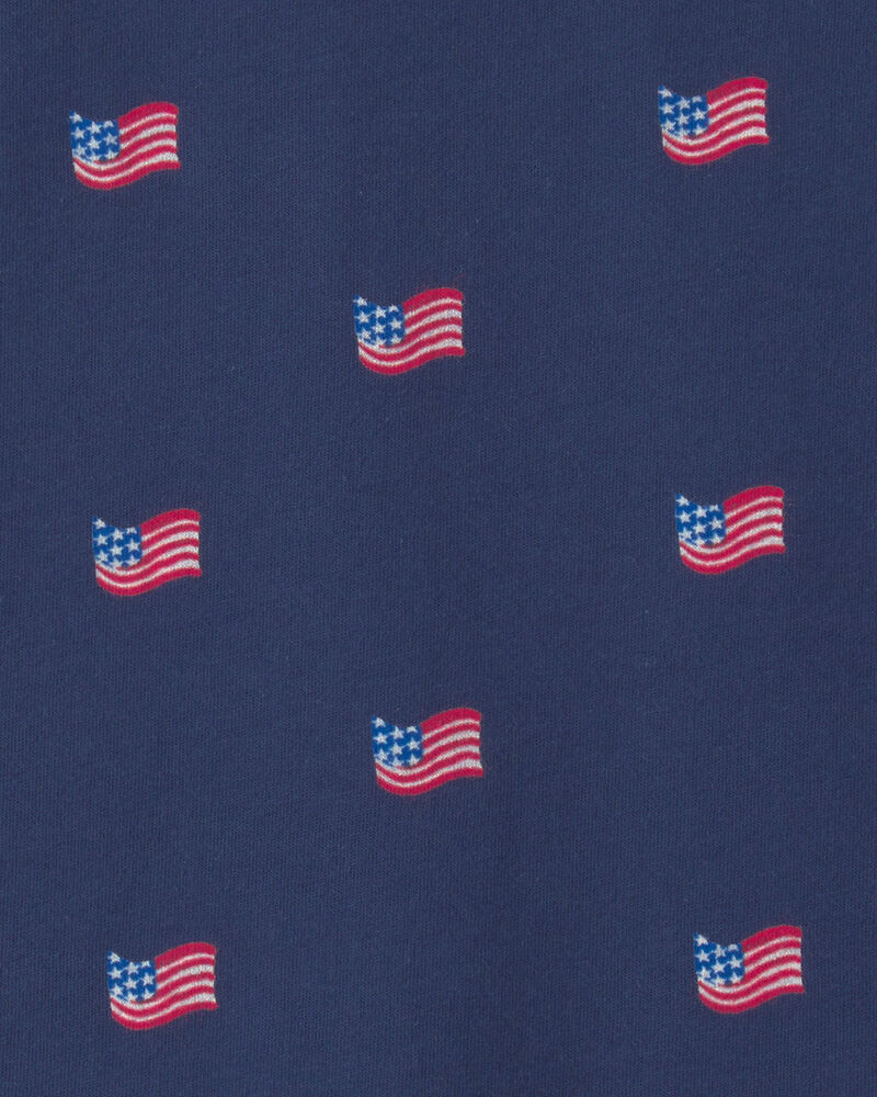 Boys American Flag Graphic Tank - Navy Blue, image 2 of 3 slides