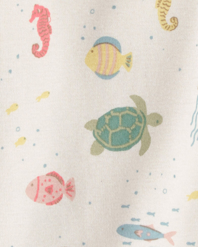 Baby 2-Piece Organic Cotton Pajamas in Under the Sea, image 3 of 4 slides
