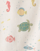 Baby 2-Piece Organic Cotton Pajamas in Under the Sea, image 3 of 4 slides
