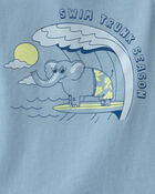 Baby Boy Elephant Graphic Tank - Blue, image 2 of 3 slides