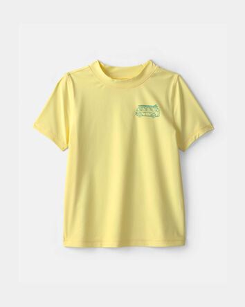 Boys Van Short-Sleeve Rashguard - Yellow, 