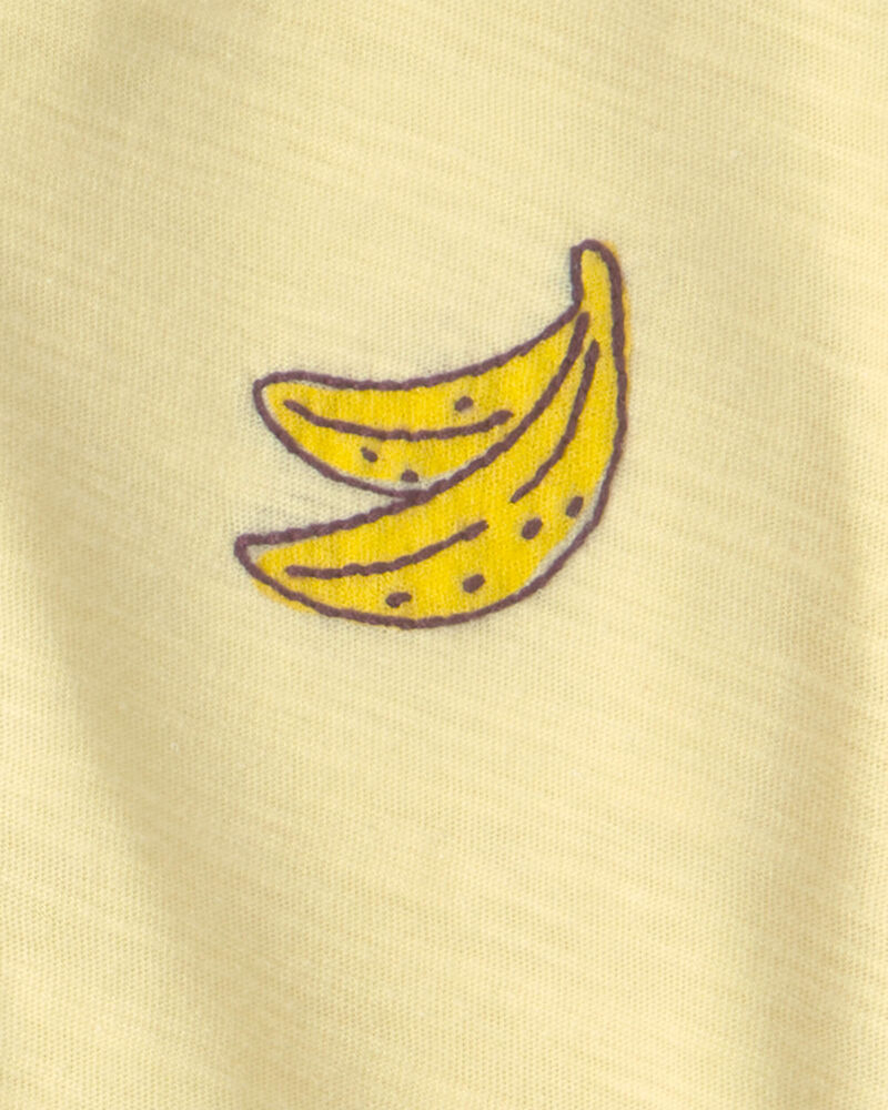 Baby Boy 2-Piece Banana Top & Short Set - Yellow/Green, image 4 of 5 slides