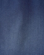 Girls Denim Drawstring  Pull-On Shorts - Dark Wash, image 3 of 4 slides