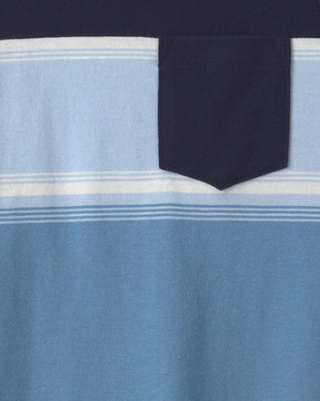 Boys Colorblock Pocket Tank Top - Navy, 