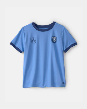 Kids 'Soccer Club' Active Graphic Tee - Blue, 