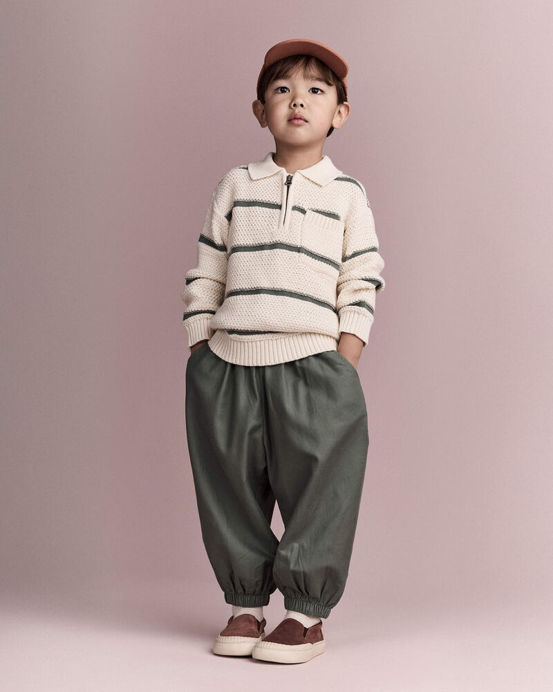 Toddler Relaxed Joggers - Olive, image 3 of 7 slides