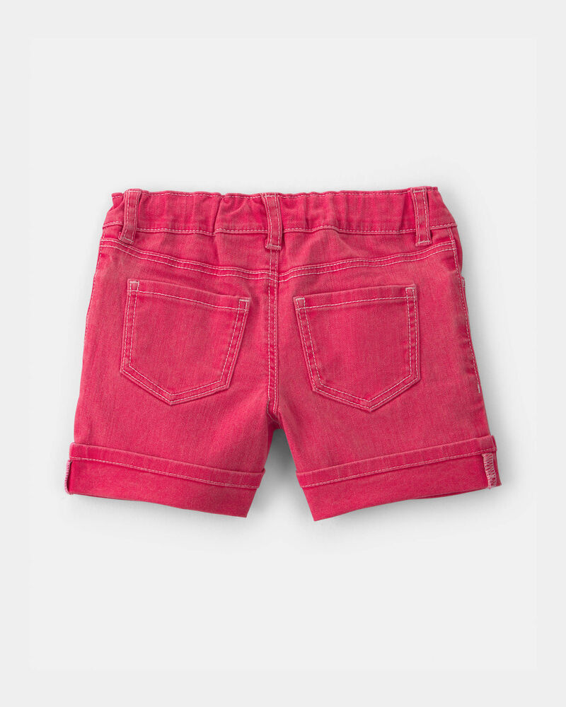 Toddler Girl Stretch Twill Shorts - Red, image 2 of 4 slides