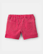 Toddler Girl Stretch Twill Shorts - Red, image 2 of 4 slides