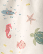Baby Girl 2-Pack Organic Cotton Shorts in Under the Sea, image 4 of 6 slides