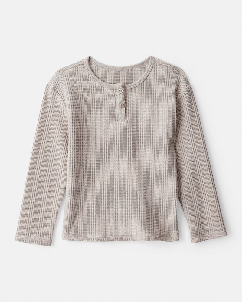 Toddler Girl Long-Sleeve Top - Cream, image 1 of 3 slides