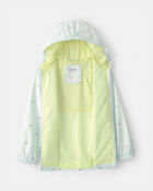 Girls Floral Raincoat - Blue, image 2 of 3 slides