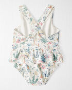 Baby Girl Recycled Swimsuit in Tropical Paradise, image 2 of 5 slides