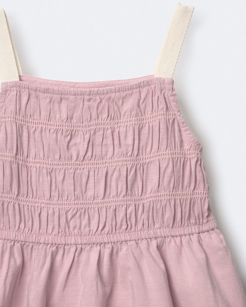 Toddler Girl Smocked Dress - Light Pink, image 6 of 6 slides