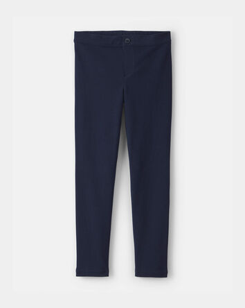 Girls Uniform Ponte Skinny Pants - Navy, 