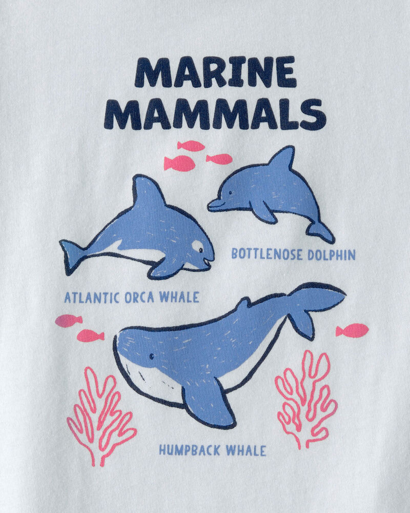 Toddler Marine Animals Graphic Tee - Light Blue, image 2 of 3 slides