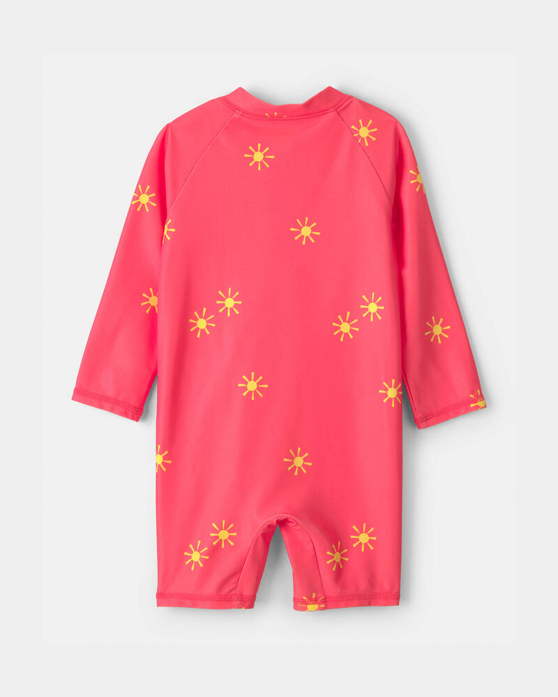 Baby Boy 1-Piece Sun Swimsuit Rashguard - Orange, image 2 of 4 slides