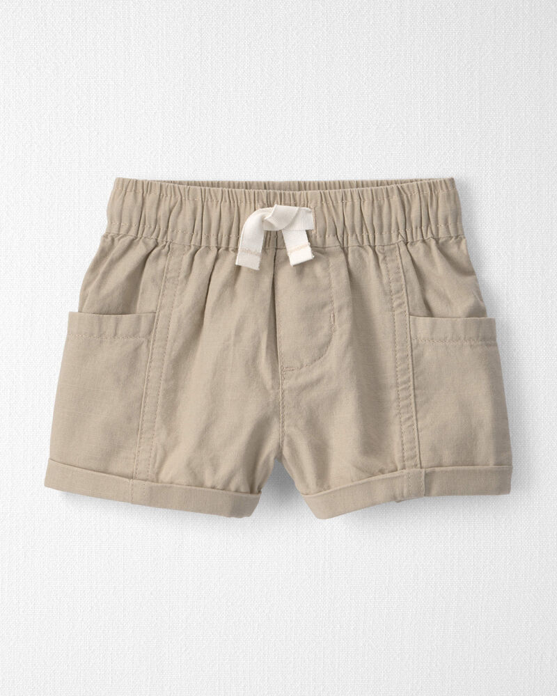 Baby Boy 2-Piece Top & Short Set Made with Organic Cotton in Red Gingham, image 3 of 8 slides