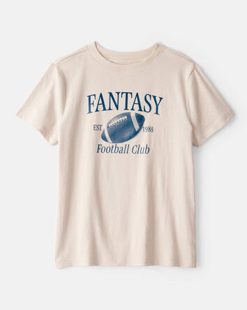 Boys Fantasy Football Short-Sleeve Graphic Tee - Tan, 