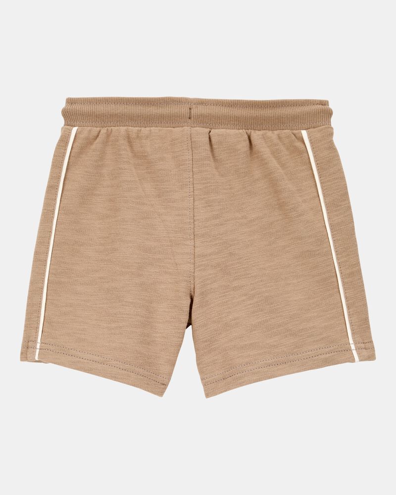 Baby Legend Pull-On Cotton Shorts - Brown, image 2 of 4 slides