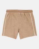 Baby Legend Pull-On Cotton Shorts - Brown, image 2 of 4 slides