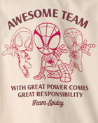 Toddler Boy 2-Piece &copy;Marvel Spider-Man Top & Short Set - Cream, image 5 of 6 slides