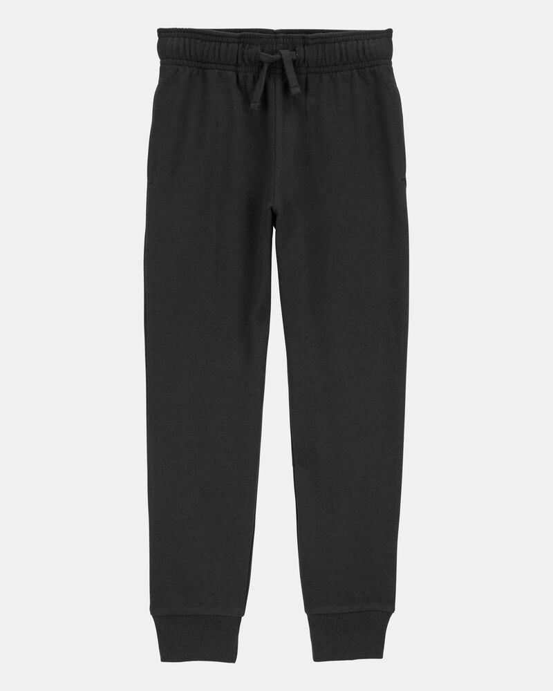 Toddler 2-Pack Pull-On Drawstring Joggers - Grey/Black, image 5 of 7 slides