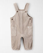 Baby Recycled Ribbed Velour Overalls, image 1 of 6 slides